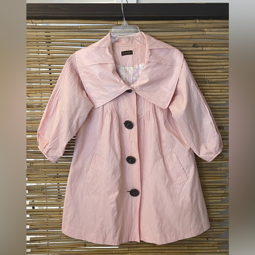 Multiples brand pink tea coat spring jacket
